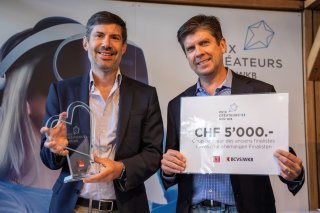 Le prix Coup de cœur des anciens finalistes du prix a été remis à la start-up WattAnyWhere, basée au Campus Energypolis de Sion.